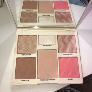 Contour highlight and blush palette